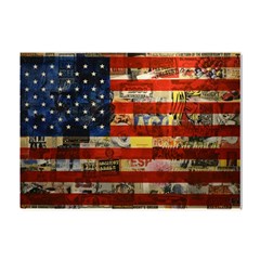 Usa Flag United States Crystal Sticker (a4) by uniart180623