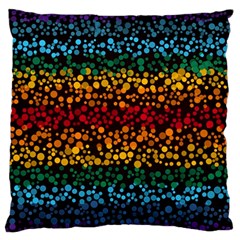 Patterns Rainbow Large Premium Plush Fleece Cushion Case (two Sides) by uniart180623