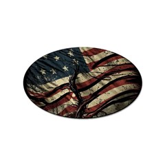 Flag Usa American Flag Sticker (oval) by uniart180623