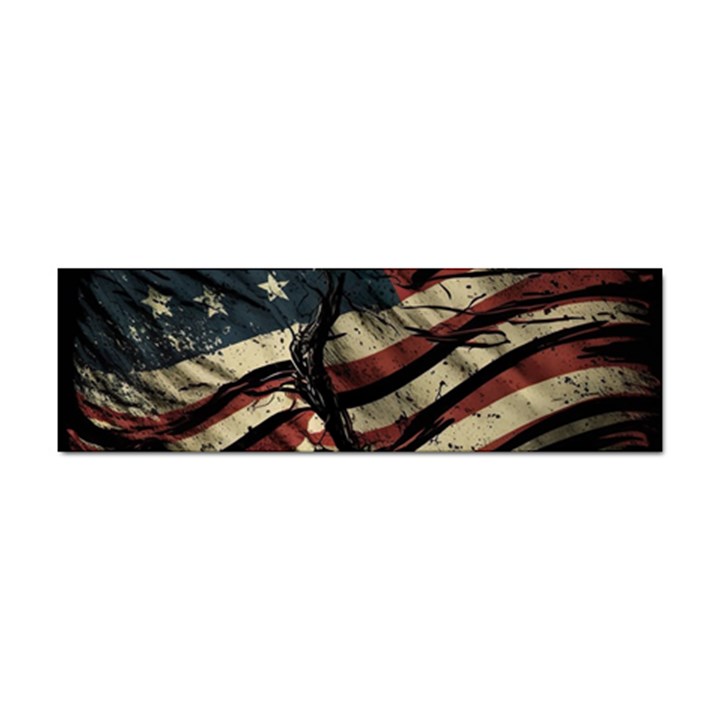 Flag Usa American Flag Sticker (Bumper)