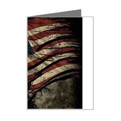 Flag Usa American Flag Mini Greeting Card by uniart180623