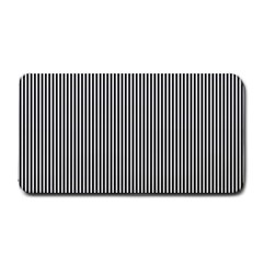 Stripe Line Pattern Black Lines Medium Bar Mat by Ravend