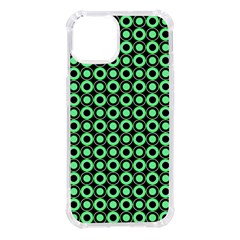 Mazipoodles Green Donuts Polka Dot Iphone 14 Tpu Uv Print Case by Mazipoodles