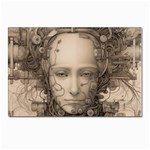 Cyborg Robot Future Drawing Poster Postcards 5  x 7  (Pkg of 10) Front