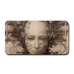 Cyborg Robot Future Drawing Poster Medium Bar Mat by Ravend