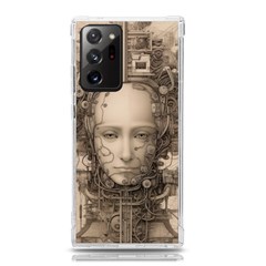 Cyborg Robot Future Drawing Poster Samsung Galaxy Note 20 Ultra Tpu Uv Case by Ravend