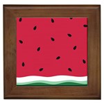 Minimalist Summer Watermelon Wallpaper Framed Tile Front