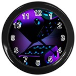 3d Ludo Game,gambling Wall Clock (Black) Front