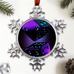 3d Ludo Game,gambling Metal Large Snowflake Ornament by Bangk1t