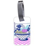 Ramen Kanji Vaporwave Artwork Minimalism Luggage Tag (two sides) Back