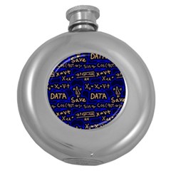 Art Pattern Design Background Graphic Round Hip Flask (5 Oz) by Ravend