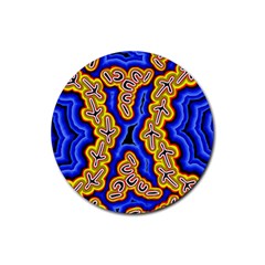 Newart2 Rubber Round Coaster (4 Pack) by hogartharts