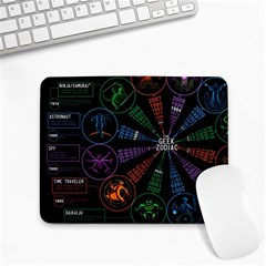 Zodiac Geek Small Mousepad by uniart180623