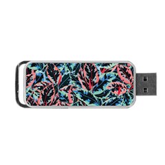 Leaves Leaf Pattern Patterns Colorfu Portable Usb Flash (two Sides) by uniart180623