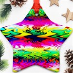 Waves Of Color Star Ornament (Two Sides) Front