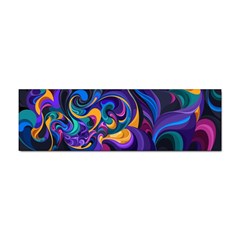 Colorful Waves Abstract Waves Curves Art Abstract Material Material Design Sticker Bumper (10 Pack) by uniart180623