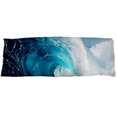 Tsunami Big Blue Wave Ocean Waves Water Body Pillow Case (dakimakura) by uniart180623