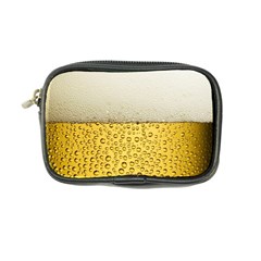 Texture Pattern Macro Glass Of Beer Foam White Yellow Art Coin Purse by uniart180623