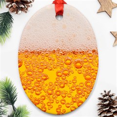 Beer Texture Drinks Texture Ornament (oval) by uniart180623