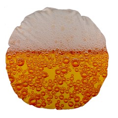 Beer Texture Drinks Texture Large 18  Premium Flano Round Cushions by uniart180623