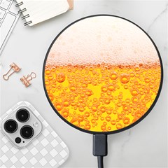 Beer Texture Drinks Texture Wireless Fast Charger(black) by uniart180623