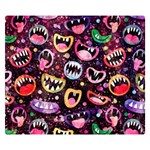 Funny Monster Mouths Two Sides Premium Plush Fleece Blanket (Small) 50 x40  Blanket Front