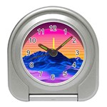 Sun Ultra Artistic 3d Illustration Sunset Travel Alarm Clock Front