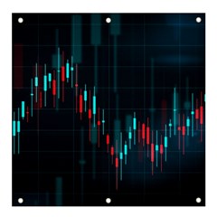 Flag Patterns On Forex Charts Banner And Sign 4  X 4  by uniart180623