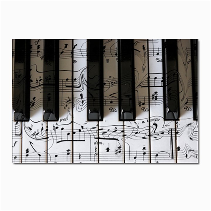 Music Piano Instrument Sheet Postcards 5  x 7  (Pkg of 10)