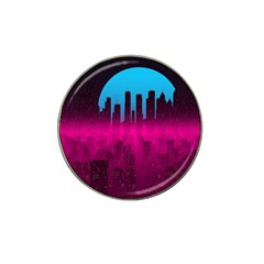 Futuristic Cityscape Hat Clip Ball Marker (4 Pack) by uniart180623