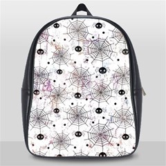 Creepy Spider School Bag (large) by uniart180623