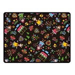 Cartoon Texture Fleece Blanket (Small) 50 x40  Blanket Front