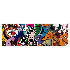 Cartoon Explosion Cartoon Characters Funny Banner And Sign 6  X 2  by uniart180623