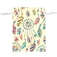 Dreamcatcher Abstract Pattern Lightweight Drawstring Pouch (xl) by uniart180623