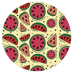 Watermelon Pattern Slices Fruit Round Trivet by uniart180623