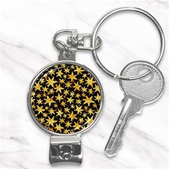 Shiny Glitter Stars Nail Clippers Key Chain by uniart180623