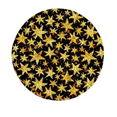 Shiny Glitter Stars Mini Round Pill Box (pack Of 5) by uniart180623