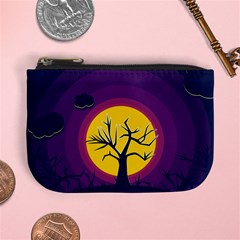 Empty Tree Leafless Stem Bare Branch Mini Coin Purse by uniart180623