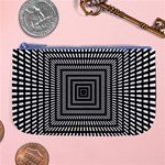 Focus Squares Optical Illusion Large Coin Purse Front