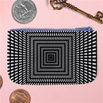 Focus Squares Optical Illusion Large Coin Purse Back