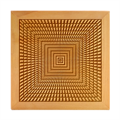 Focus Squares Optical Illusion Wood Photo Frame Cube by uniart180623