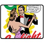 G Is For Gaslight Funny Dance1-01 Fleece Blanket (Medium) 60 x50  Blanket Front