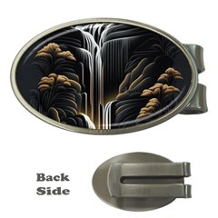 Waterfall Water Nature Springs Money Clips (oval)  by Simbadda