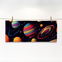 Planet Star Fantasy Hand Towel by Simbadda