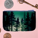 Magic Pine Forest Night Landscape Large Coin Purse Back