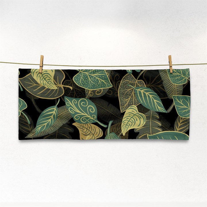 Autumn Fallen Leaves Dried Leaves Hand Towel