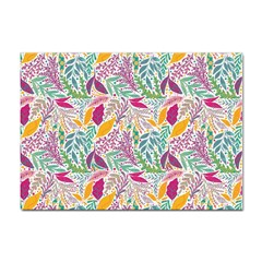 Leaves Colorful Leaves Seamless Design Leaf Sticker A4 (100 Pack) by Simbadda