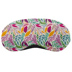 Leaves Colorful Leaves Seamless Design Leaf Sleeping Mask by Simbadda