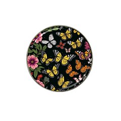 Flowers Butterfly Blooms Flowering Spring Hat Clip Ball Marker (4 Pack) by Simbadda