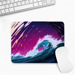 Tsunami Waves Ocean Sea Nautical Nature Water Unique Small Mousepad by Simbadda